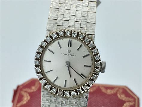 omega women's watch diamonds|omega ladies diamond watch vintage.